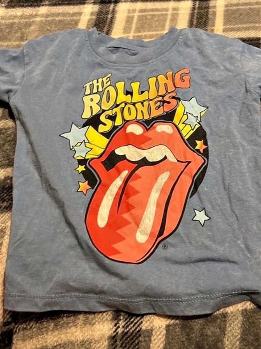 The Rolling Stones Rolling Stones Star Kids T-Shirt Blue Tee